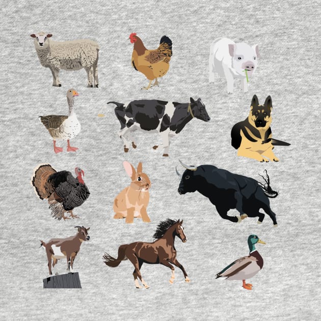 Farm Animals Pattern by NorseTech